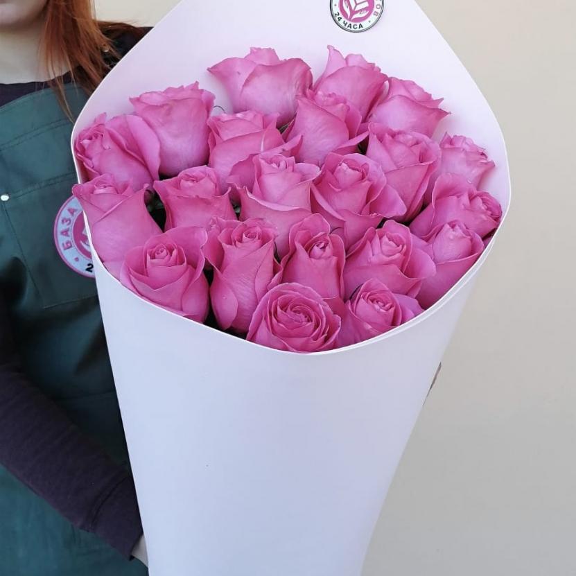 Букеты из розовых роз 70 см (Эквадор) №   201344