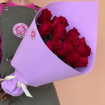 Букеты из красных роз 60 см (Эквадор) [код  210144]