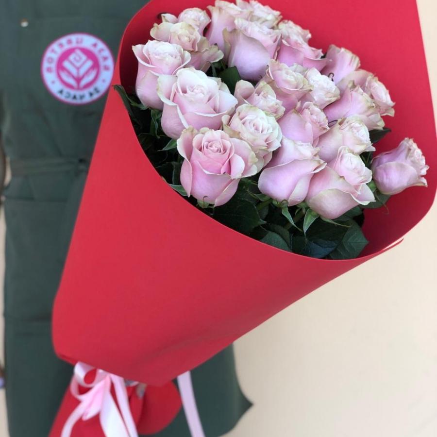 Букеты из розовых роз 80 см (Эквадор) код - 213488