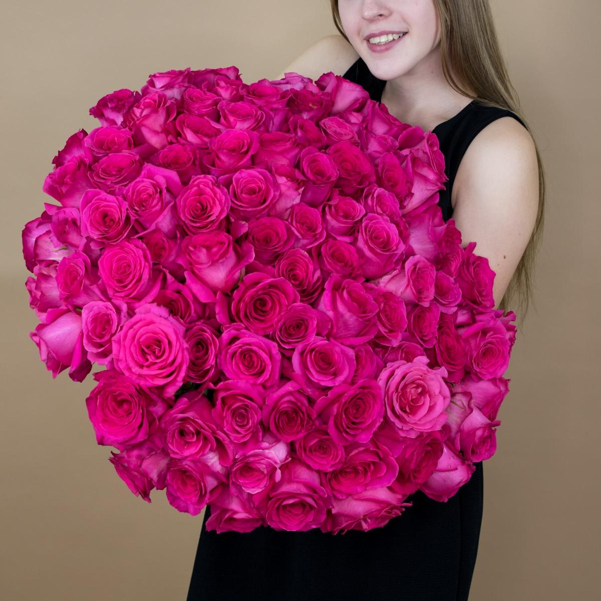 Букет из розовых роз 75 шт. (40 см) [Артикул  94864]