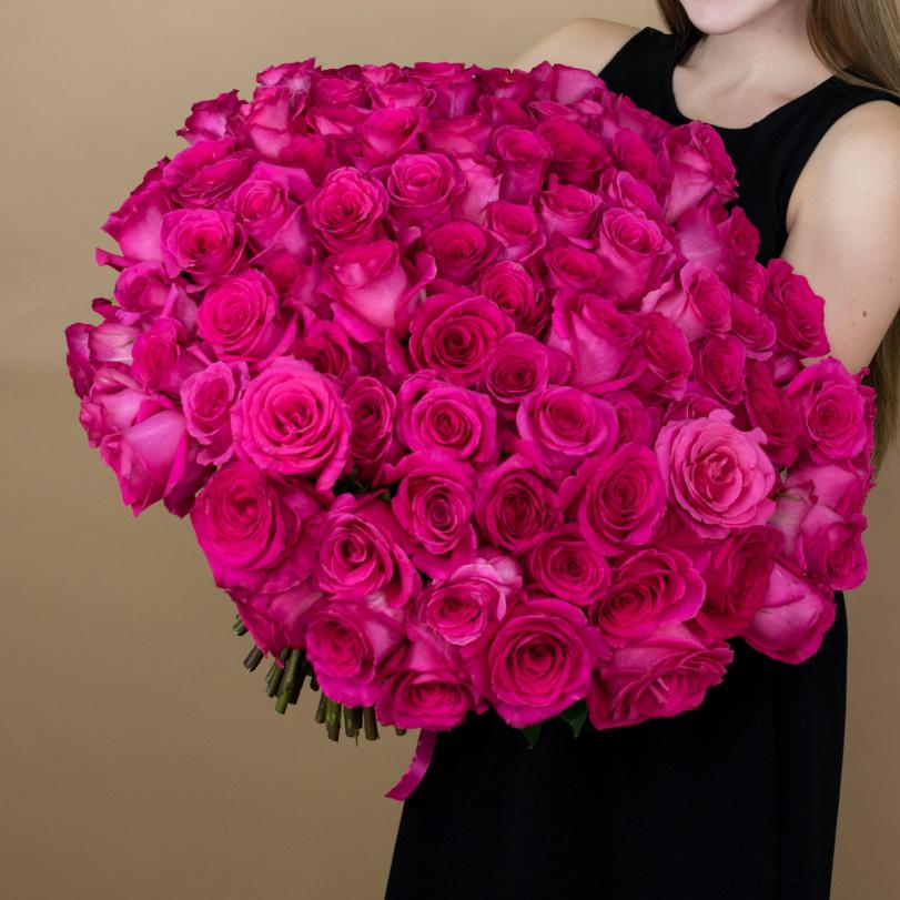Букеты из розовых роз 40 см (Эквадор) [код  95392]