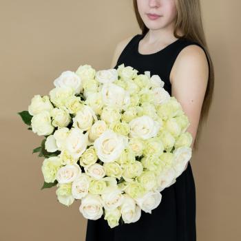 Букет из белых роз 101 шт 40 см (Эквадор) код - 97680